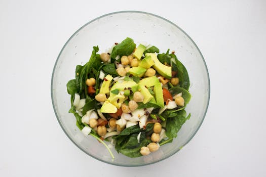 colorful salad loaded with fiber