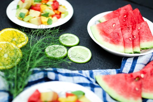 colorful array of fiber-rich foods