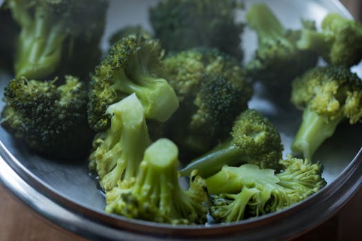 freshly steamed broccoli