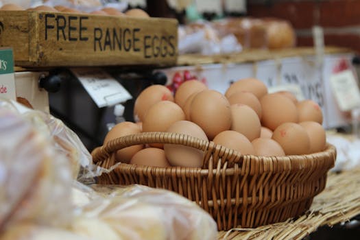 a shopping basket filled with whole grains and fresh produce