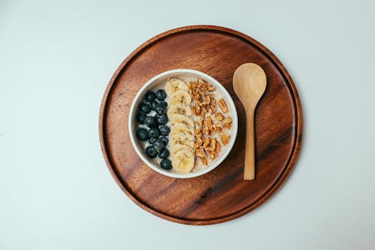 bowl of oatmeal with fruit