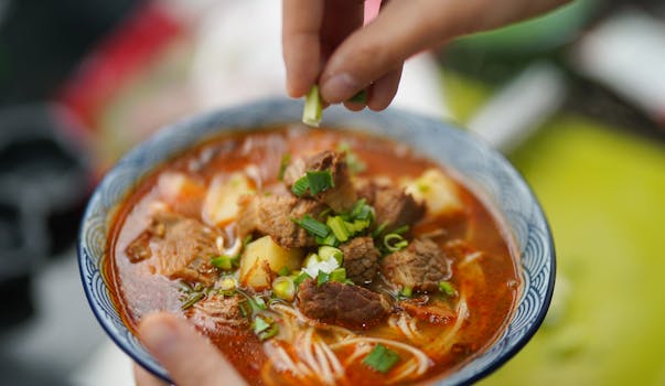 A hearty bowl of lentil soup