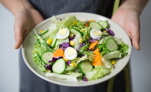 colorful plate of vegetables