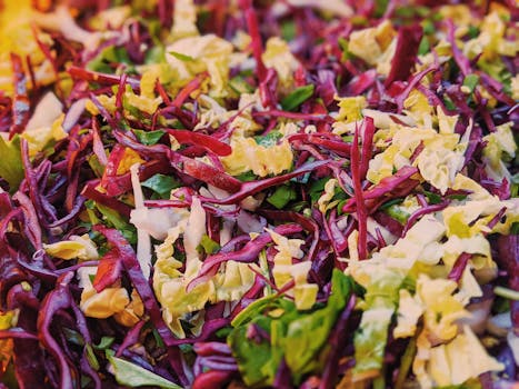 colorful salad with various vegetables