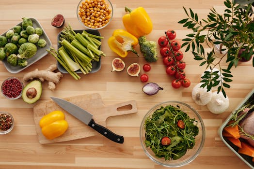 healthy salad with colorful vegetables