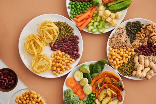 colorful selection of legumes