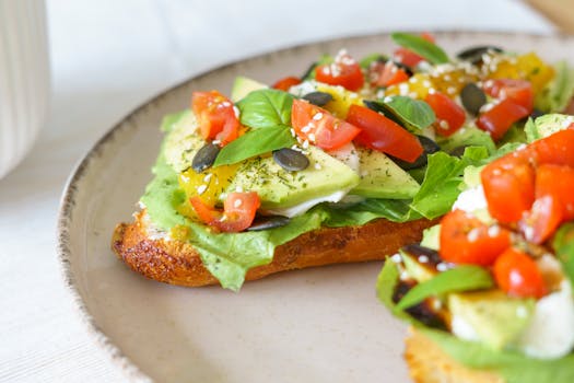 chia seeds with avocado toast