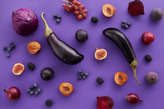 colorful fruits and vegetables