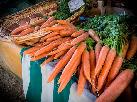 fresh vegetables rich in fiber