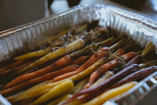 colorful grilled vegetables